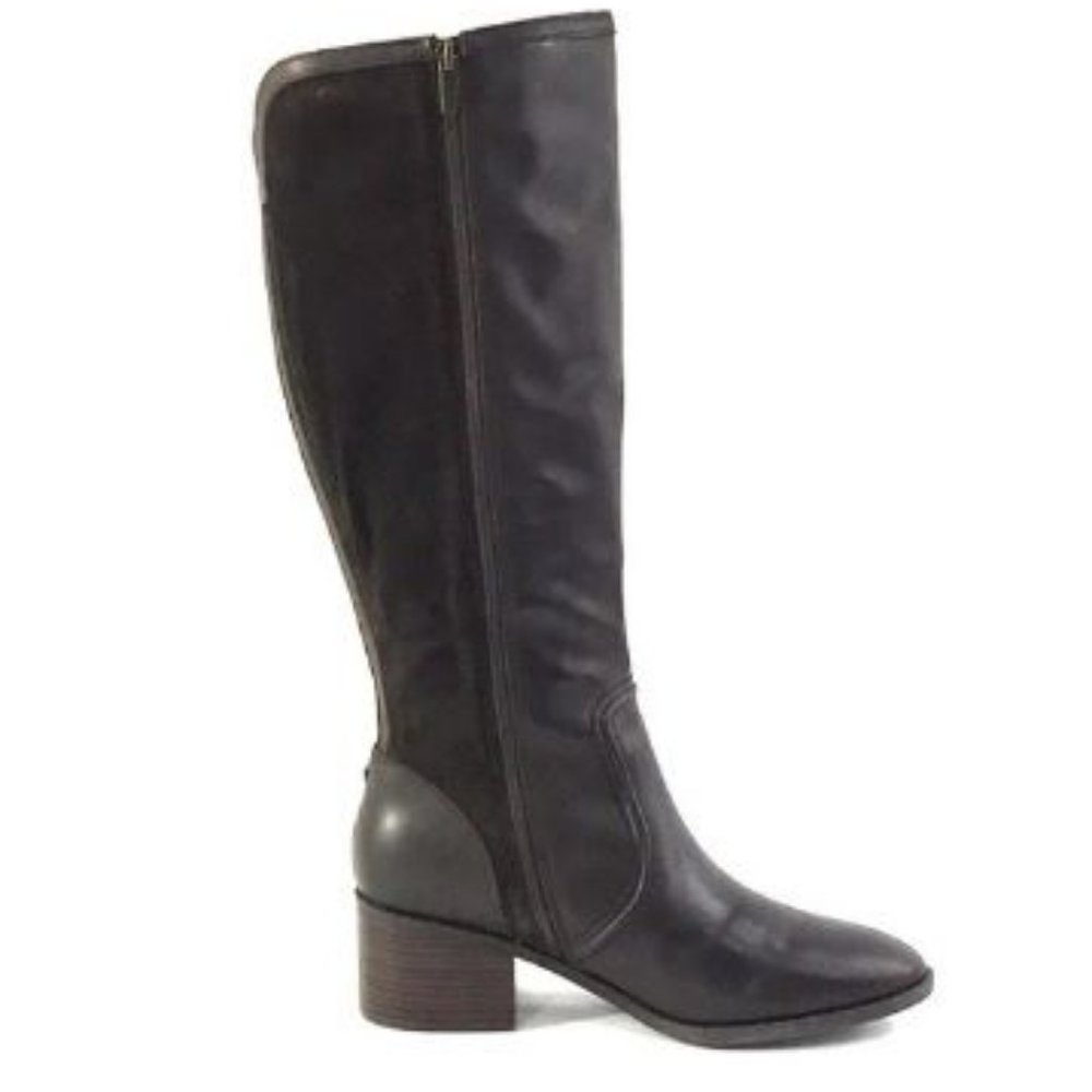 Marc Fisher Wide Calf Leather Tall Shaft Boots - Picture 3 of 11